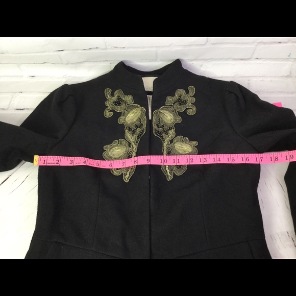 Banana Republic Heritage Black Wool Blazer Size 2 - Picture 4 of 8